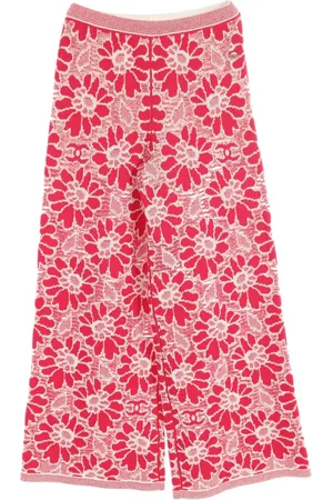 CHANEL Pantaloni a gamba ampia Flower 1986-1988