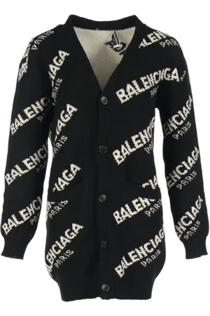 Balenciaga Cardigan con logo anni 2000
