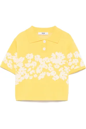 Msgm Polo a fiori