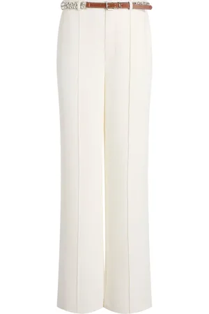 Cinq A Sept Pantaloni Ester con cintura e strass