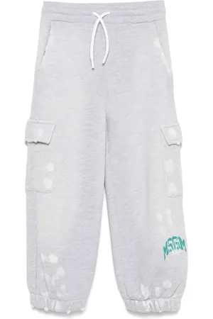 Msgm Pantaloni sportivi con effetto vissuto