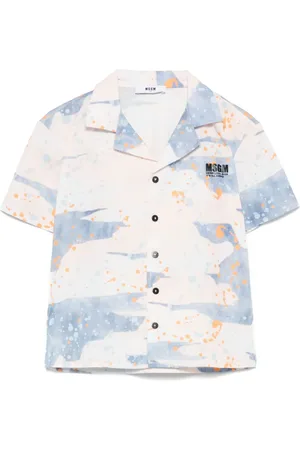 Msgm T-shirt con effetto vernice