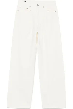R13 Jeans Damon dritti con pieghe