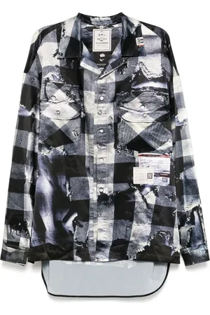 Maison Mihara Yasuhiro Camicia con stampa grafica all-over