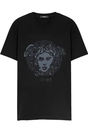 VERSACE T-shirt con ricamo Medusa