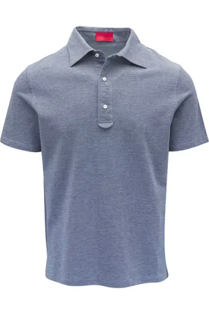 ISAIA Polo in cotone con ricamo logo