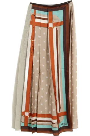 Fendi Gonna midi a righe anni 2010