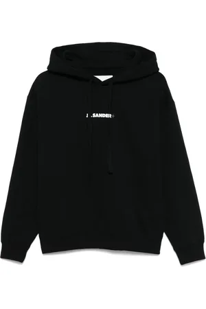 Jil Sander Felpa con cappuccio e logo