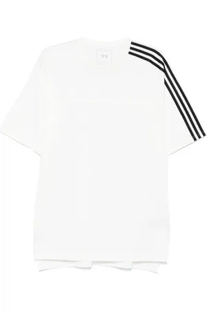 Y-3 T-shirt con degttaglio a 3 righe