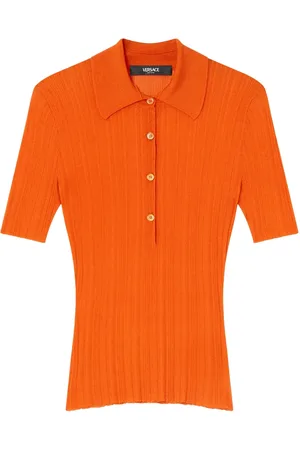 VERSACE Polo in maglia a coste
