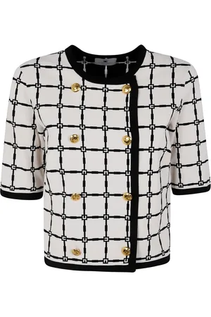 Elisabetta Franchi Cardigan con effetto jacquard