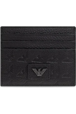 Emporio Armani Portacarte in pelle con motivo Eagle goffrato