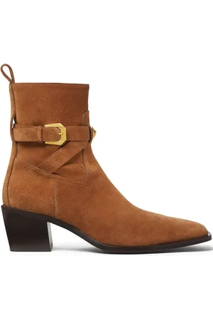 VERSACE Stivali Chelsea Angelo in pelle scamosciata 70mm