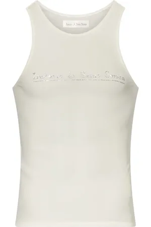 Ludovic De Saint Sernin Top con cristalli e logo