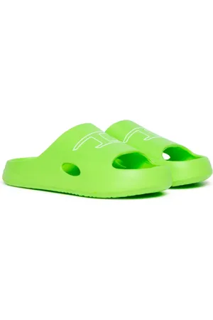 Diesel Sandali slides con logo goffrato