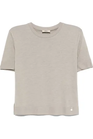 HERNO T-shirt in maglia fine