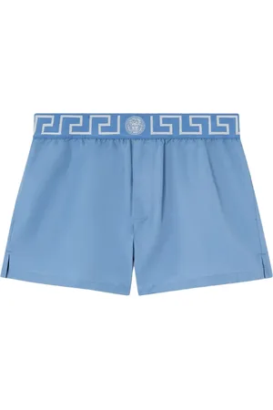 VERSACE Costume da bagno con bordo Greca