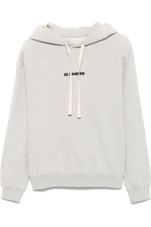 Jil Sander Felpa con cappuccio e logo