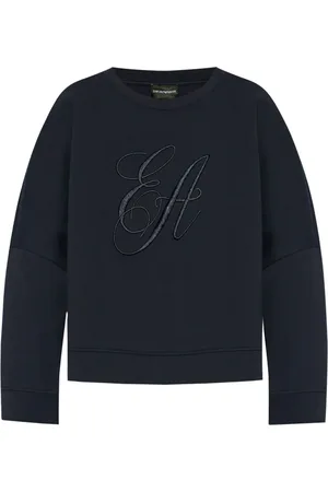 Emporio Armani Felpa con logo ricamato