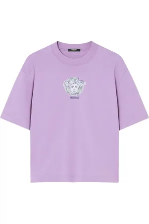 VERSACE T-shirt Painted Medusa con ricamo