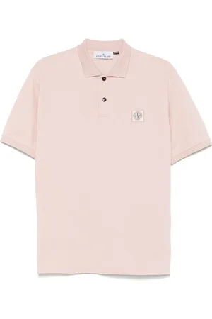 Stone Island Polo in piqué di cotone