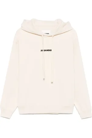 Jil Sander Felpa con cappuccio e logo
