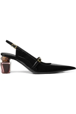 VERSACE Pumps Bright Crystal con cinturino posteriore 70mm