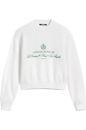 Jacquemus Felpa con logo ricamato