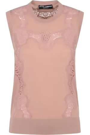 Dolce & Gabbana Canotta con dettagli in pizzo