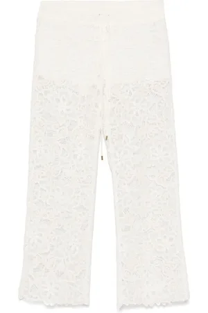 Ermanno Firenze Pantaloni in pizzo guipure