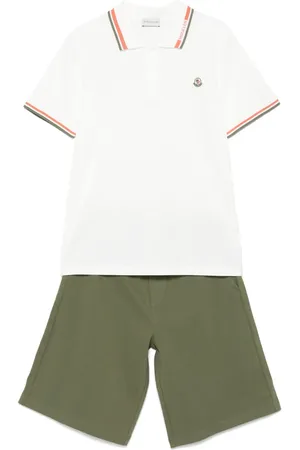 Moncler Set shorts con applicazione logo