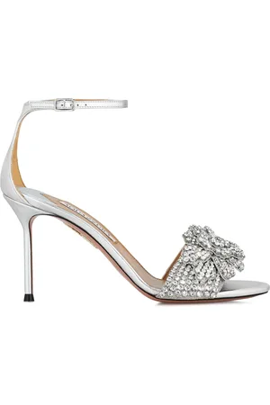 Aquazzura Sandali Peony Crystal 85mm