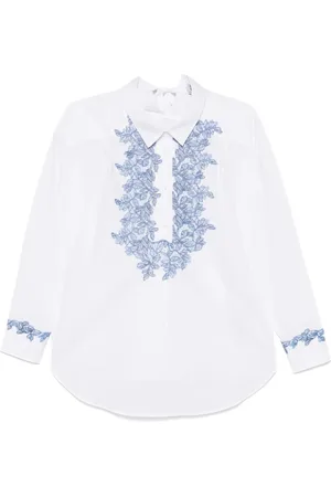 Ermanno Firenze Blusa in pizzo a fiori