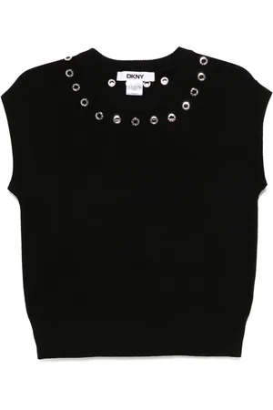 DKNY Canotta con occhielli