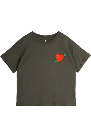 Mini Rodini T-shirt con applicazione a cuore