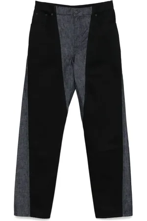 MUGLER Jeans dritti bicolore