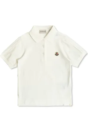 Moncler Polo in cotone con ricamo logo