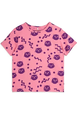 Mini Rodini T-shirt con stampa Squiggly Cats