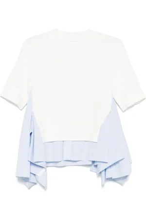 SACAI Top con inserti a contrasto