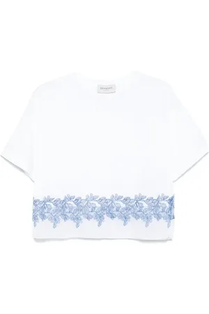 Ermanno Firenze T-shirt in pizzo a fiori
