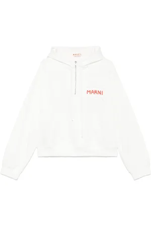 Marni Felpa con logo e cappuccio