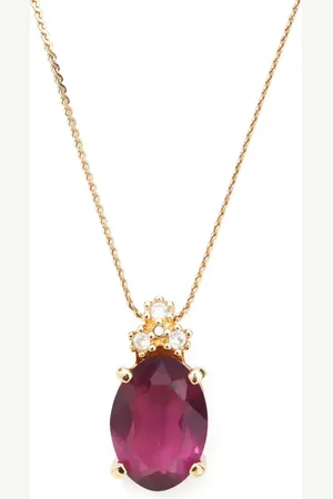 Dior Collana a catena con pendente di strass 1980