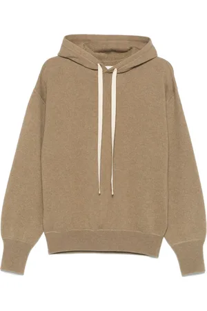 Jil Sander Felpa in cashmere con cappuccio