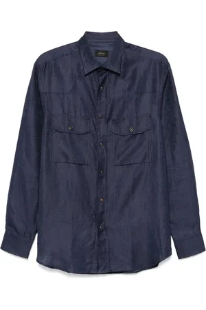 BRIONI Camicia con trama armatura