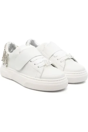 MONNALISA Sneakers con frange di cristalli