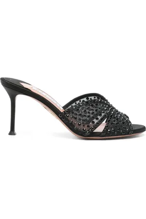 Aquazzura Mules Crystal Lover 75mm