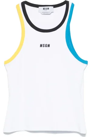 Msgm Canotta con ricamo