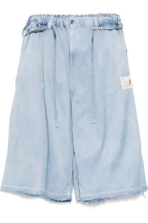 Maison Mihara Yasuhiro Shorts C/R con effetto schiarito