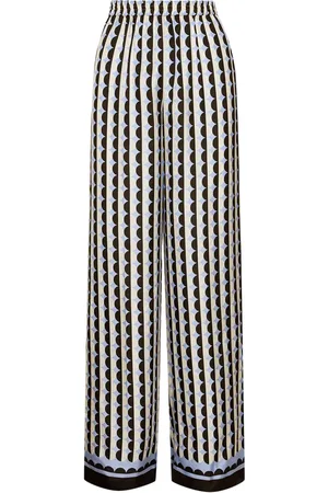 Oscar de la Renta Pantaloni con motivo geometrico