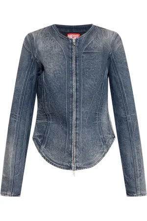Diesel Giacca denim con zip